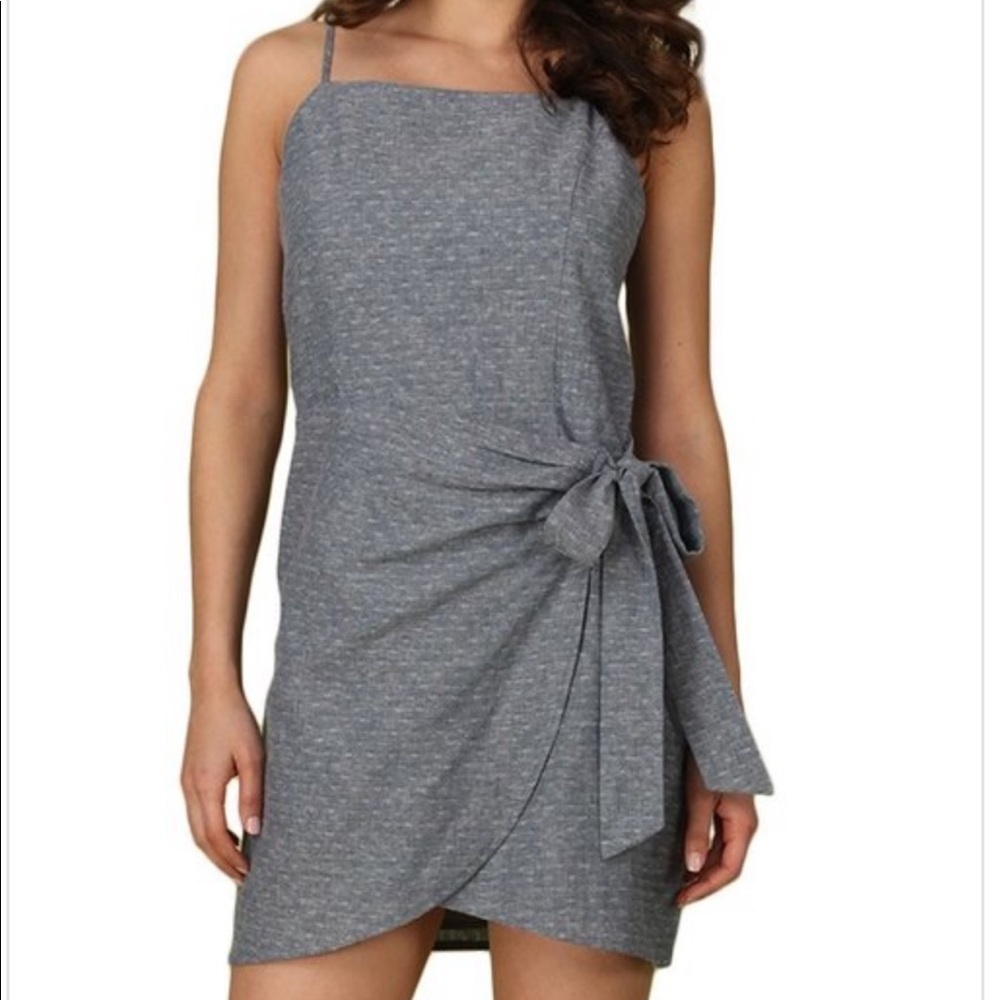 Lovely Overlap Front Tie Dress​​​​​​​​​​